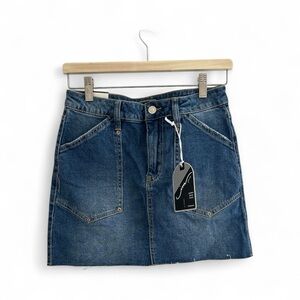 Classic Blue Denim Mini Skirt